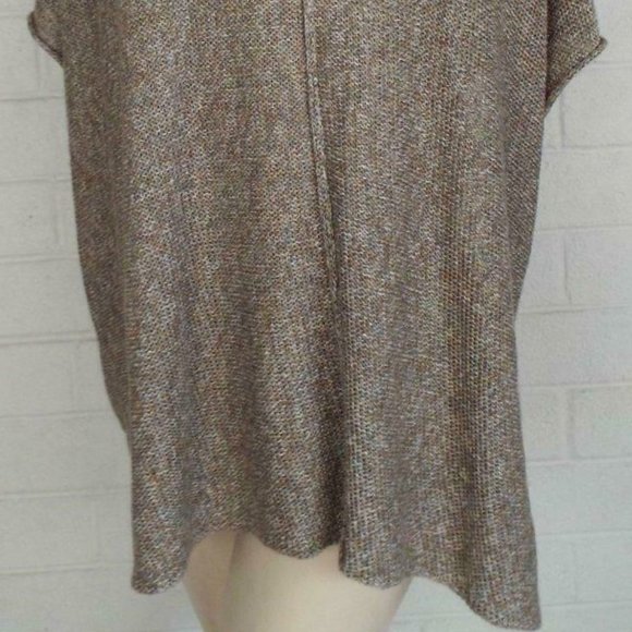 COPY - ESKANDAR 100% LINEN OPEN SWEATER CARDIGAN EARTHY - Picture 6 of 8